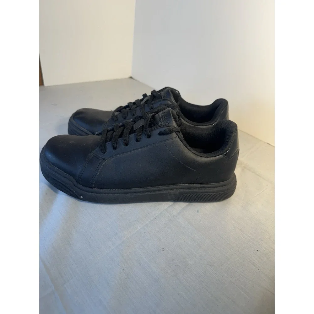 TredSafe Men's Slip Resistant Work Shoes Black Size 9 Comfort